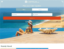 Tablet Screenshot of cabovillas.com